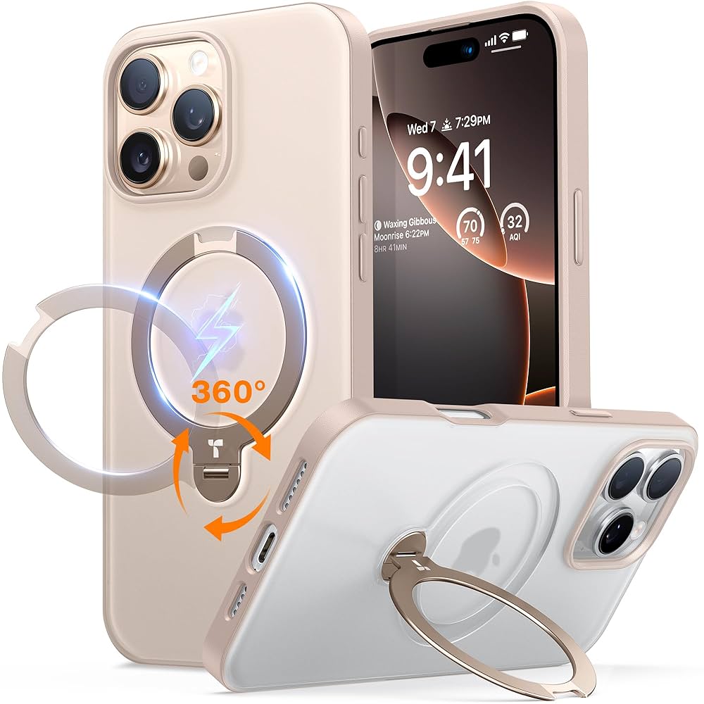 Amazon.com: TORRAS 360 Spin Magnetic Stand for iPhone 16 Pro